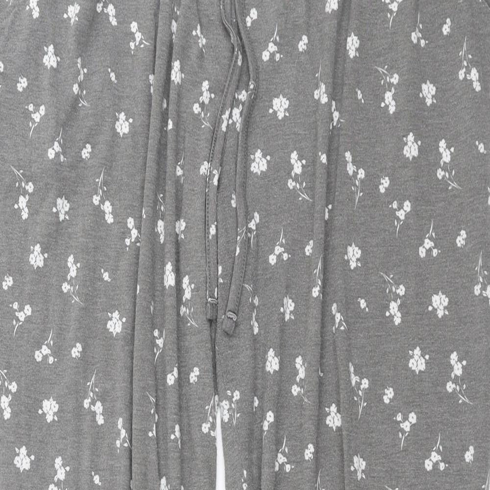 Primark Womens Grey Floral   Pyjama Pants Size M