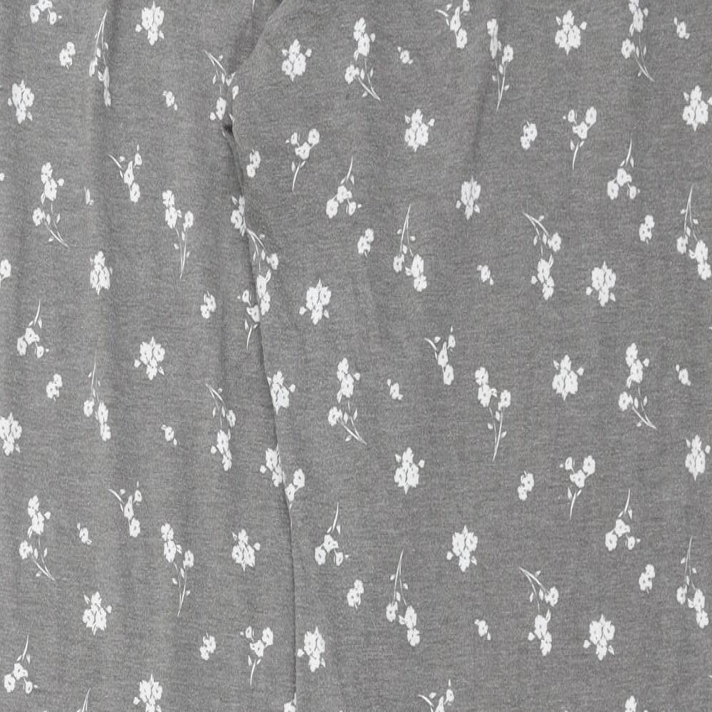 Primark Womens Grey Floral   Pyjama Pants Size M