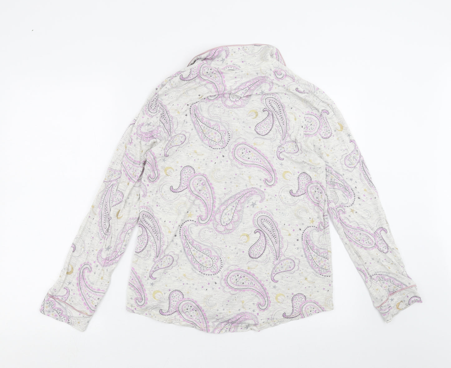 George Womens Grey Paisley  Top Pyjama Top Size 12