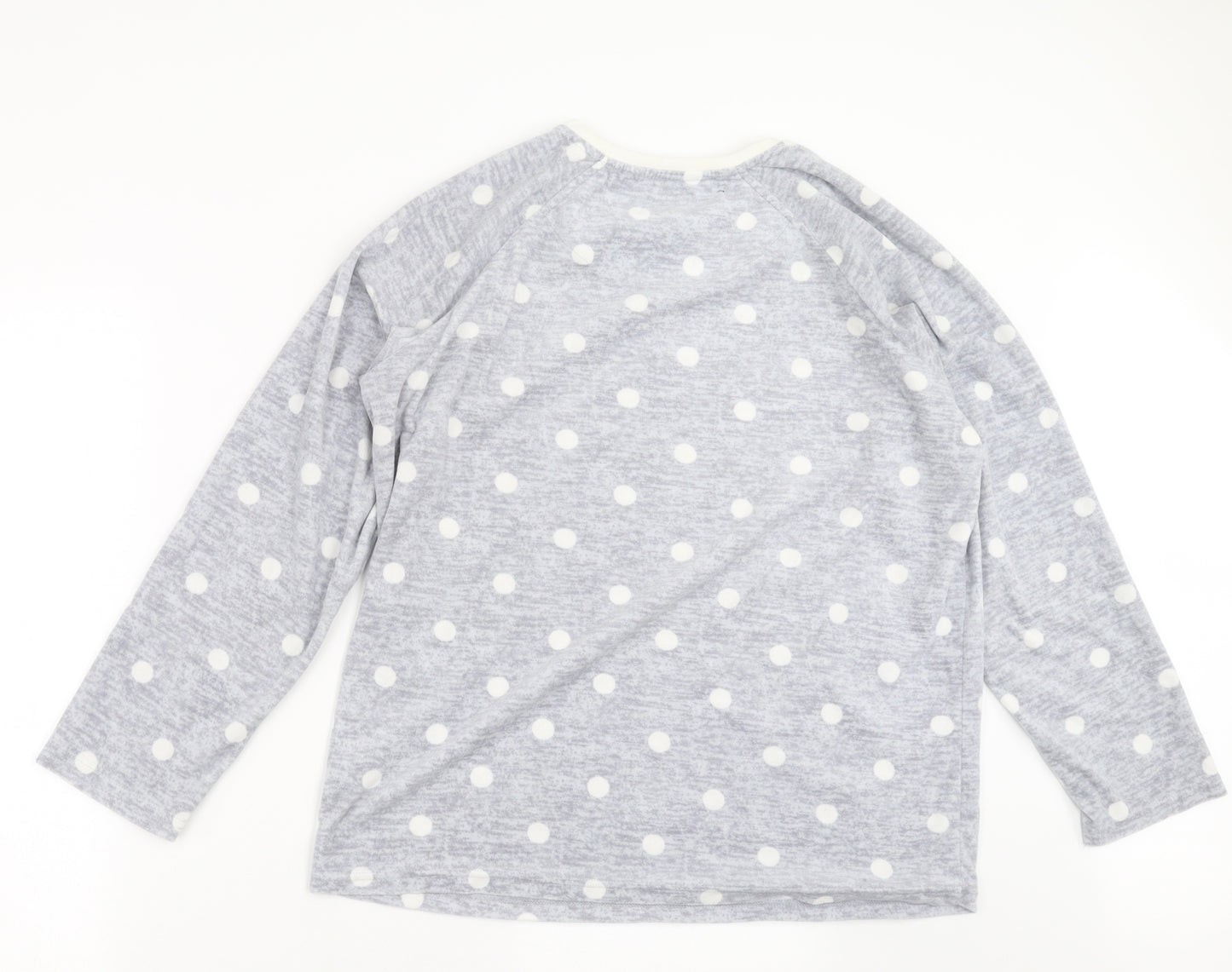 Primark Womens Grey Polka Dot  Top Pyjama Pants Size 12