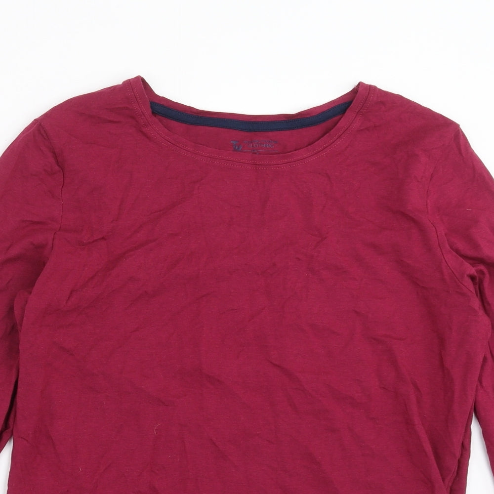 TU Womens Purple   Basic T-Shirt Size 16