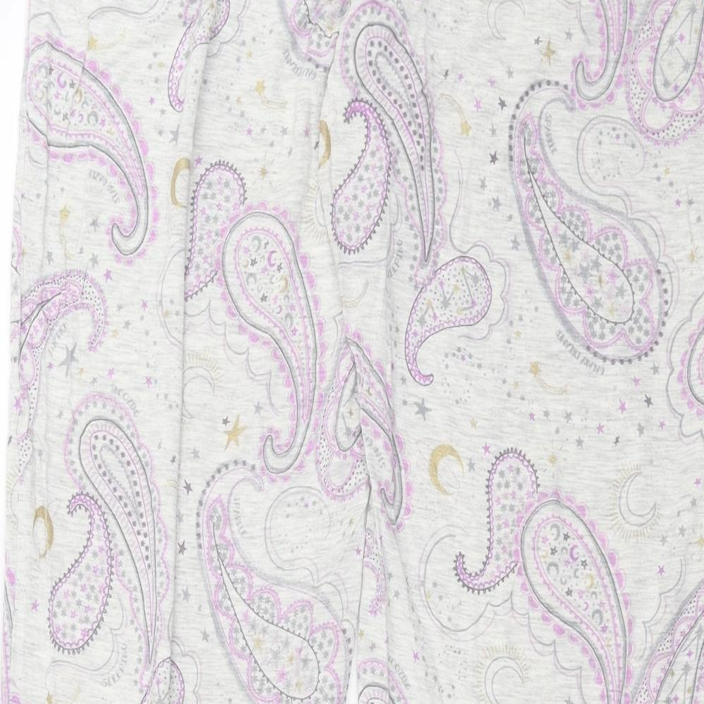 George Womens Grey Paisley   Pyjama Pants Size 12