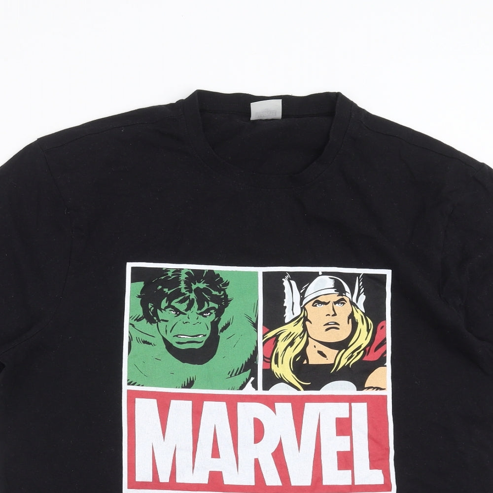Marvel Mens Black    T-Shirt Size L  - MARVEL