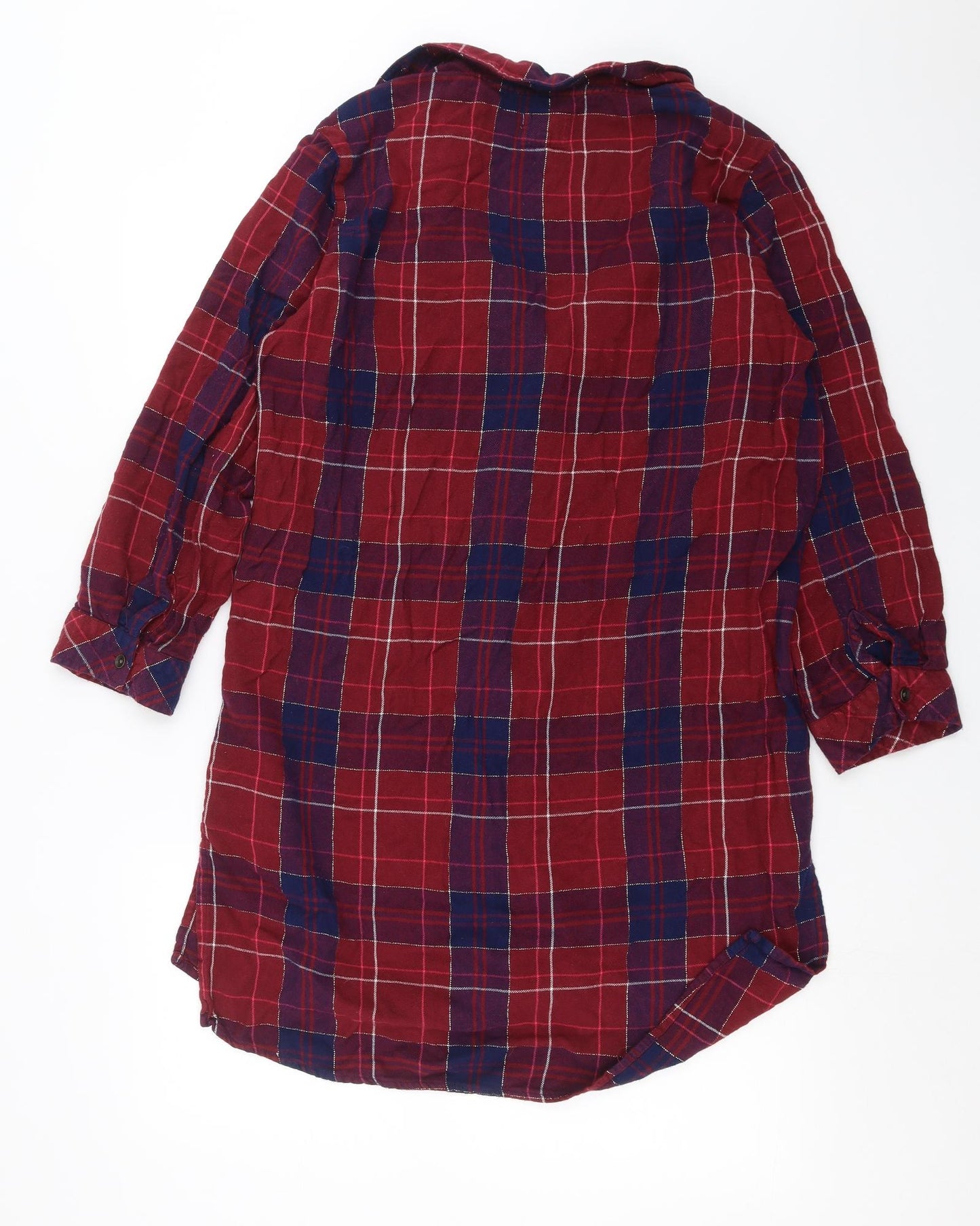 NEXT Womens Red Check  Top Nightshirt Size M