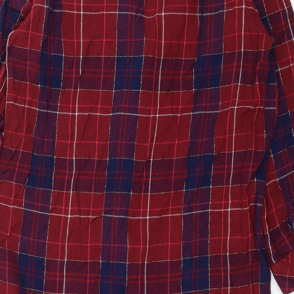 NEXT Womens Red Check  Top Nightshirt Size M