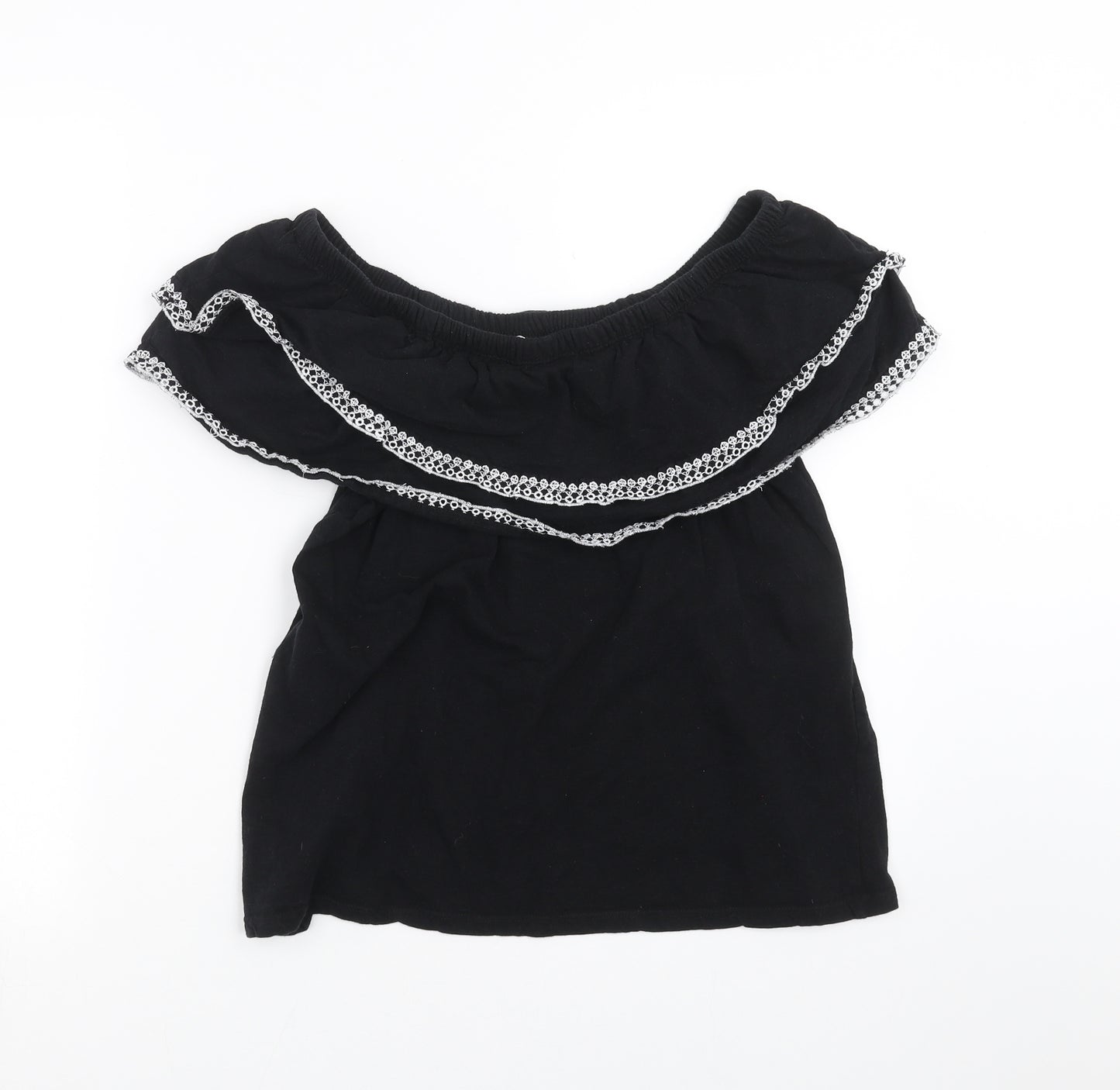 PEP&CO Womens Black   Basic T-Shirt Size 16