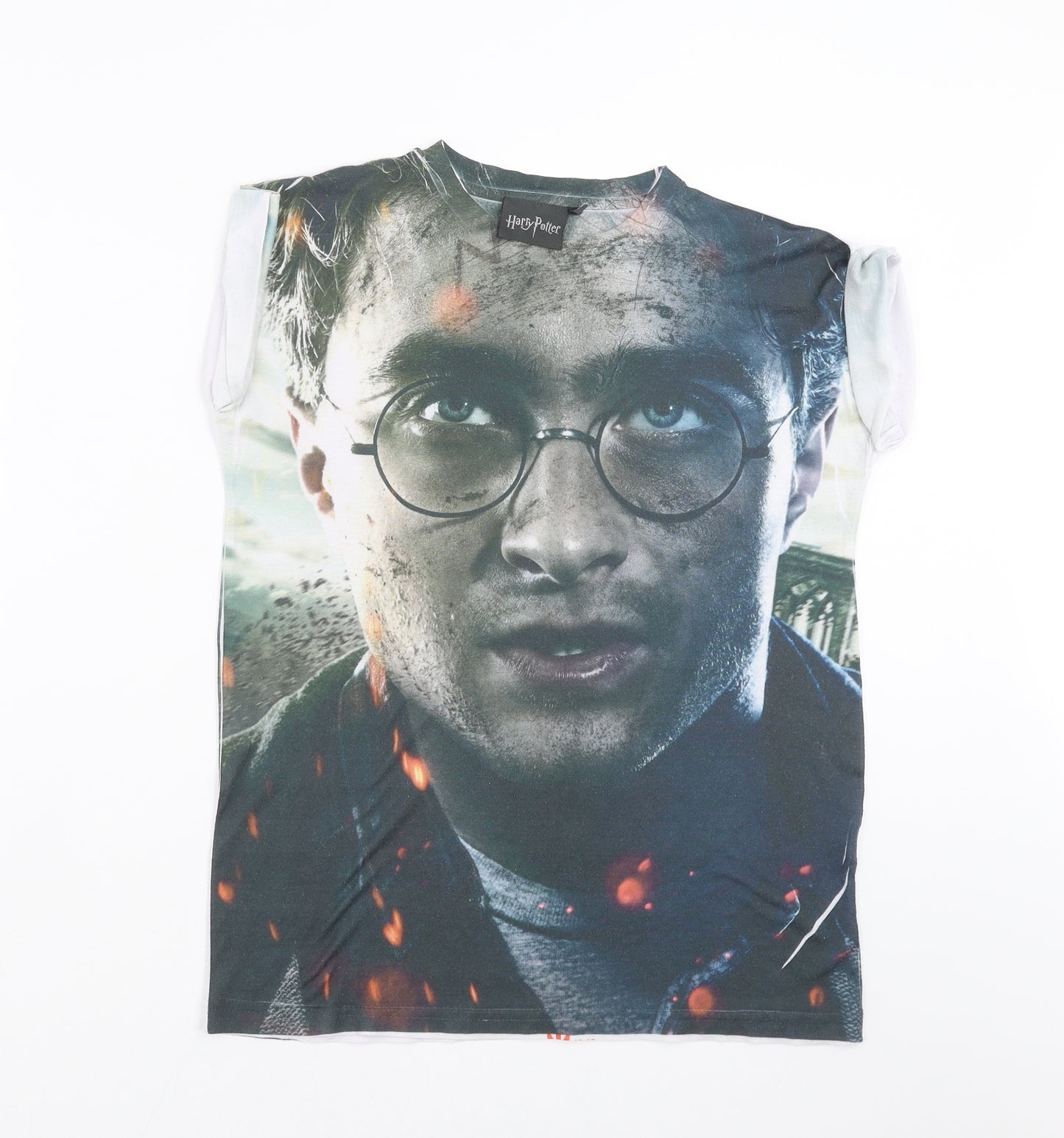 Primark Womens White   Basic T-Shirt Size 10  - harry potter