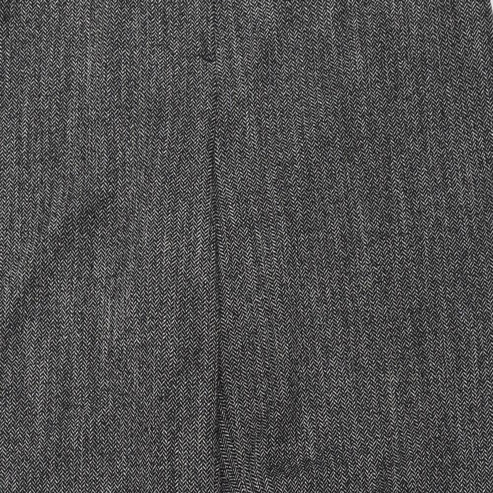 NEXT Womens Grey Herringbone  Trousers  Size 20 L31 in