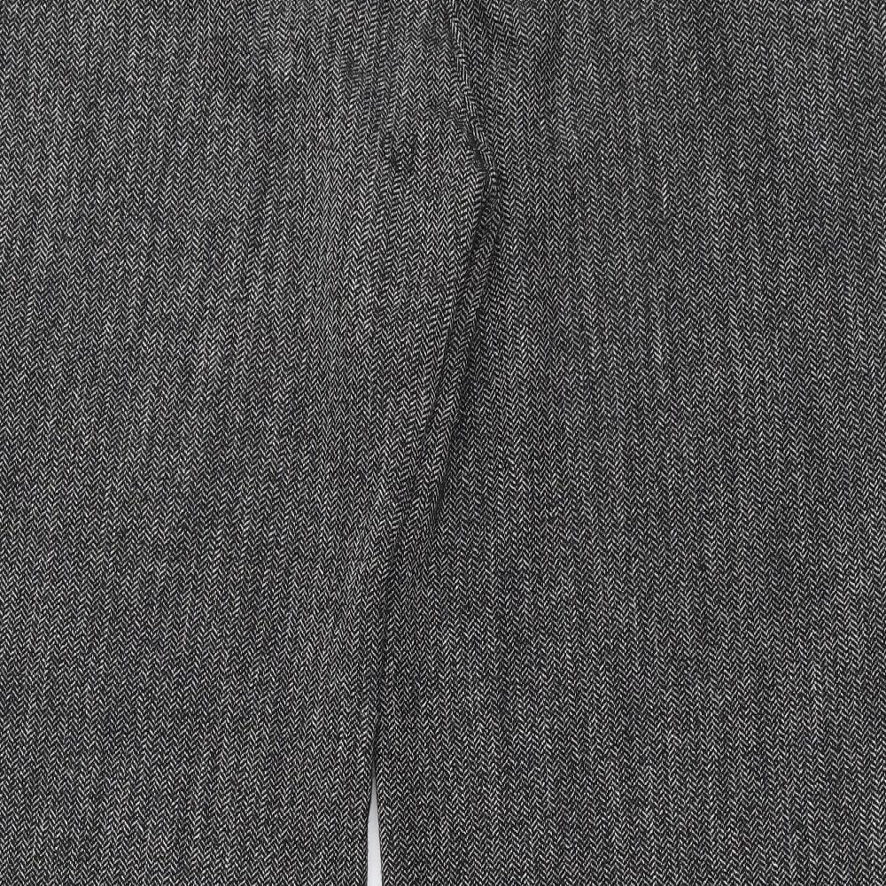 NEXT Womens Grey Herringbone  Trousers  Size 20 L31 in