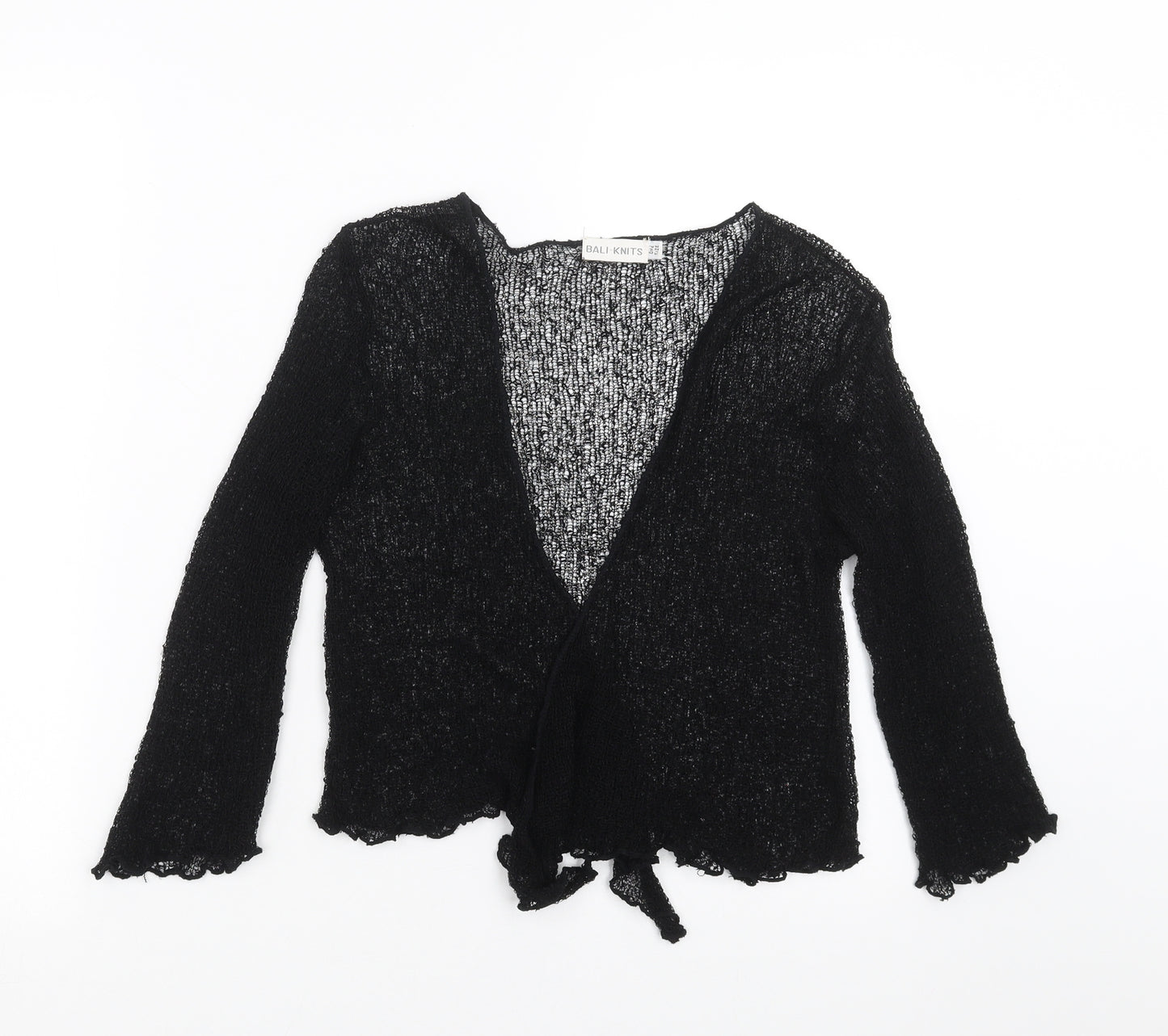 Bali Knits Womens Black   Shrug Jumper One Size