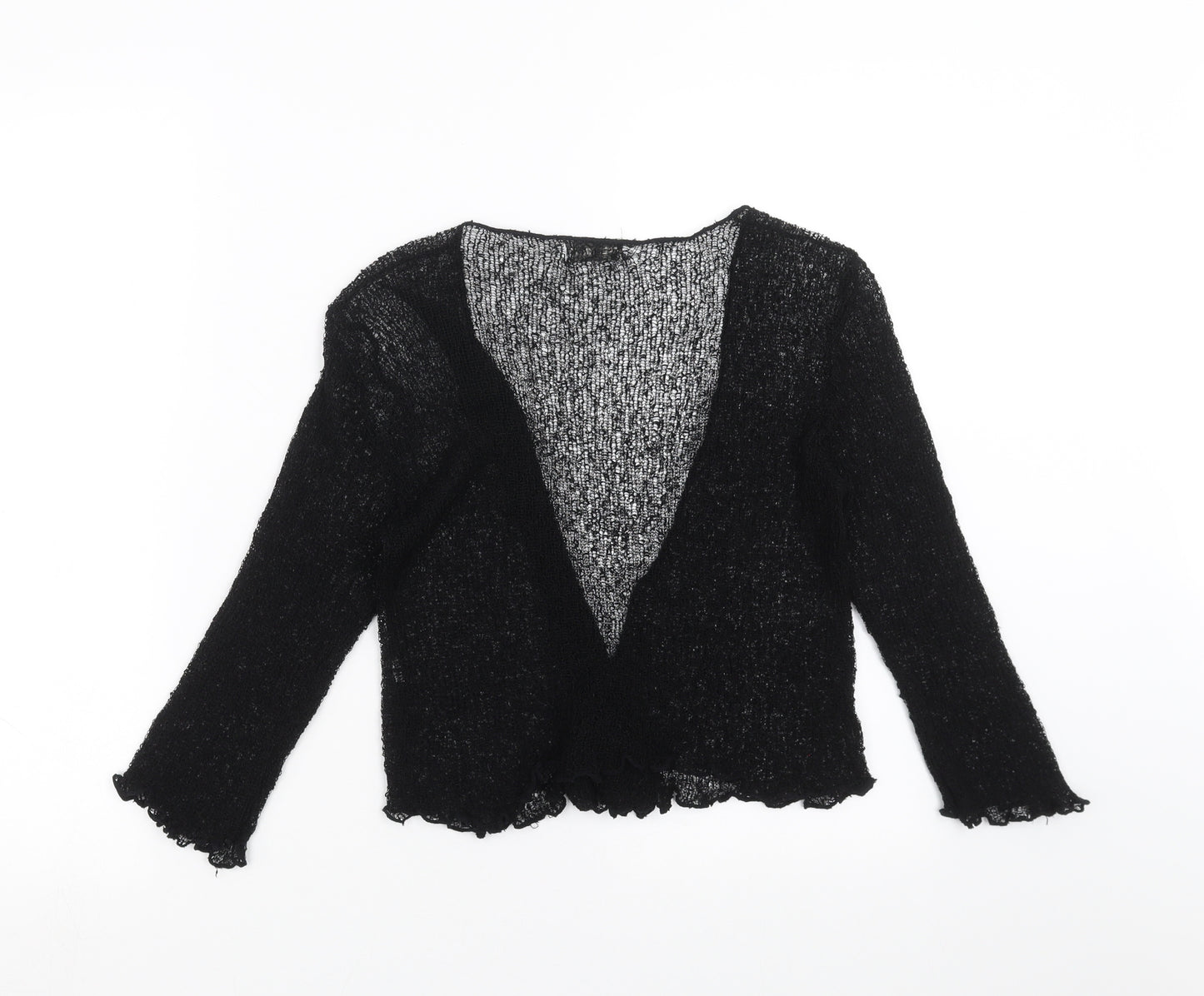 Bali Knits Womens Black   Shrug Jumper One Size