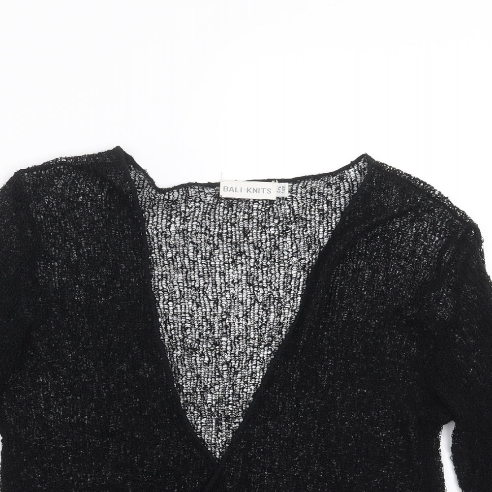 Bali Knits Womens Black   Shrug Jumper One Size