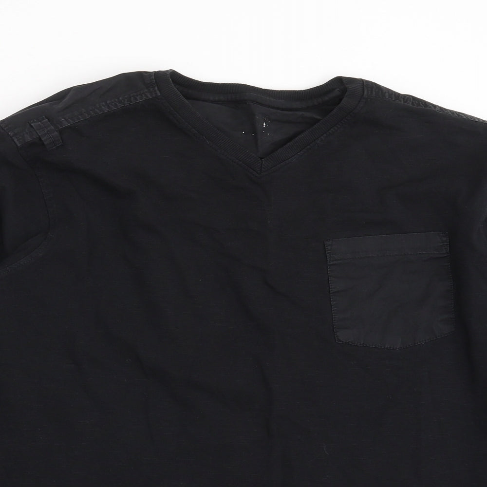 Preworn Mens Black    T-Shirt Size M