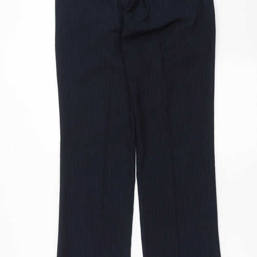 B&W Mens Blue Striped  Trousers  Size 30 in L31 in