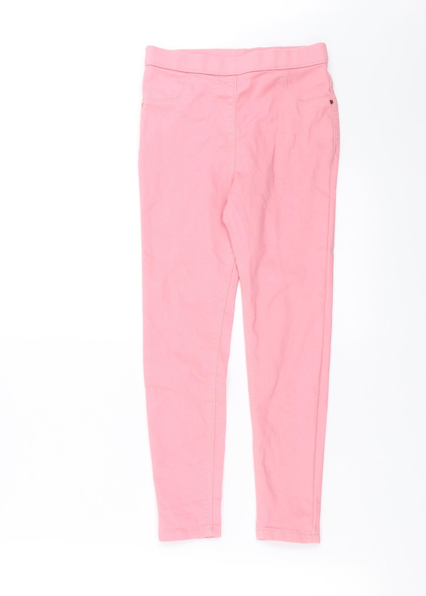George Girls Pink  Denim Skinny Jeans Size 7-8 Years