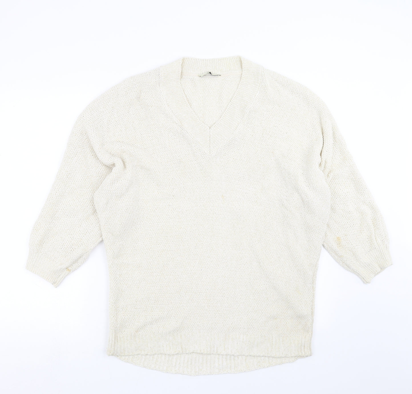 George Womens Beige  Knit Pullover Jumper Size 16