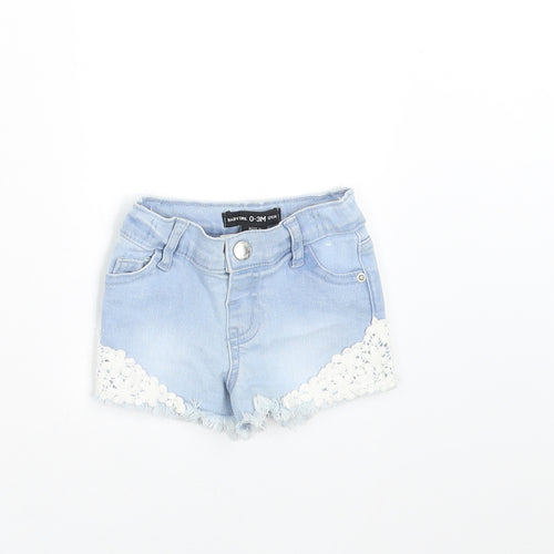 Primark Girls Blue  Denim  Trousers Size 0-3 Months  - shorts