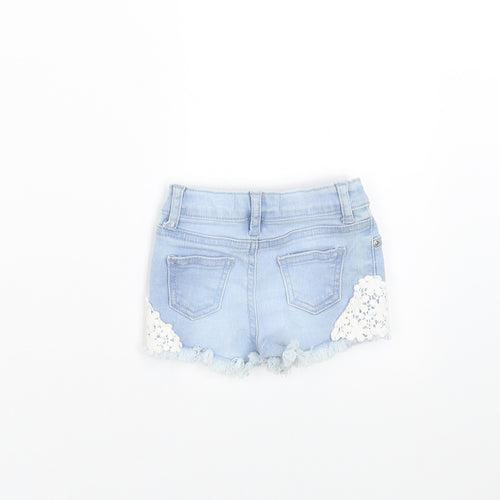 Primark Girls Blue  Denim  Trousers Size 0-3 Months  - shorts