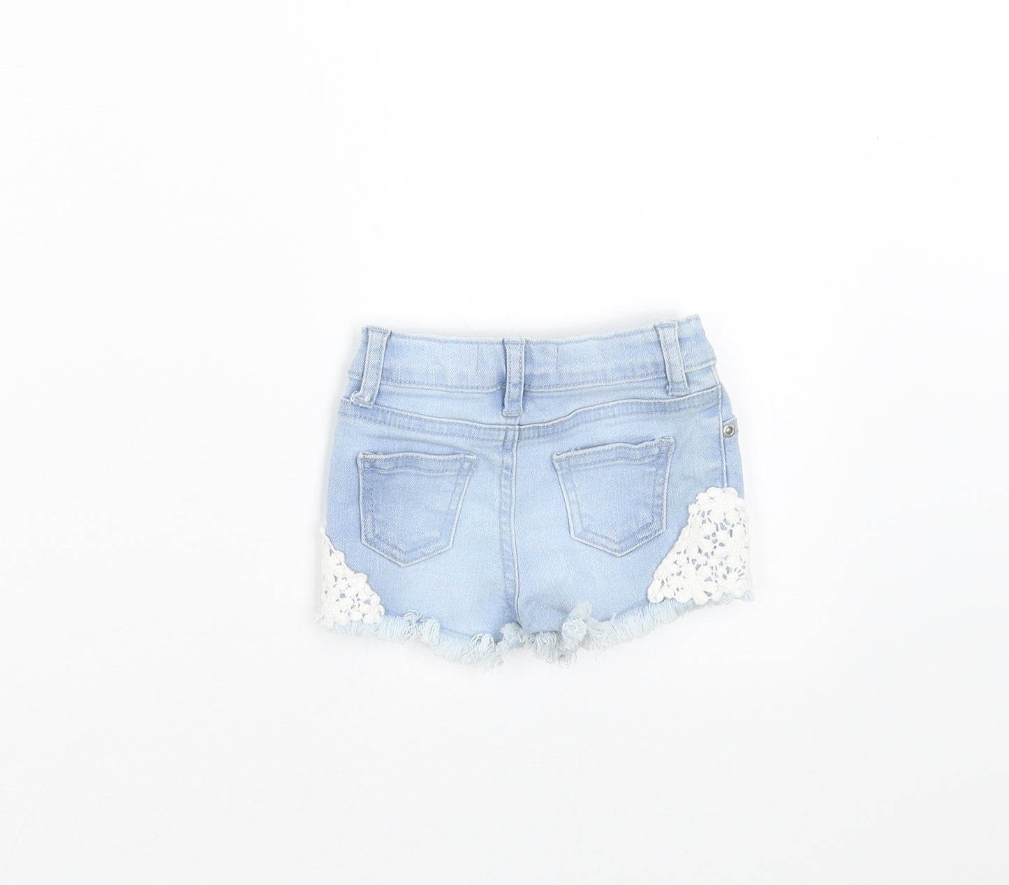 Primark Girls Blue  Denim  Trousers Size 0-3 Months  - shorts