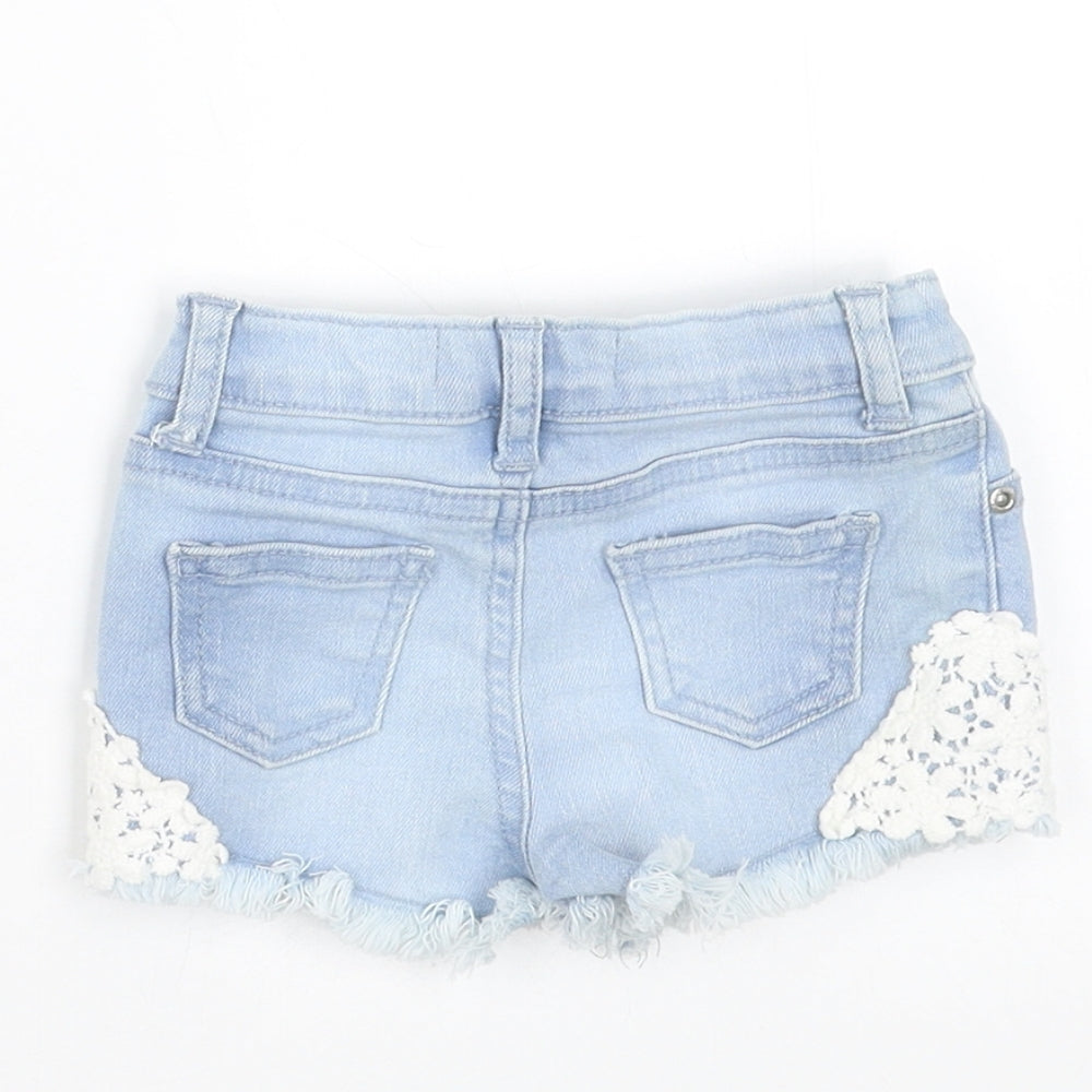 Primark Girls Blue  Denim  Trousers Size 0-3 Months  - shorts