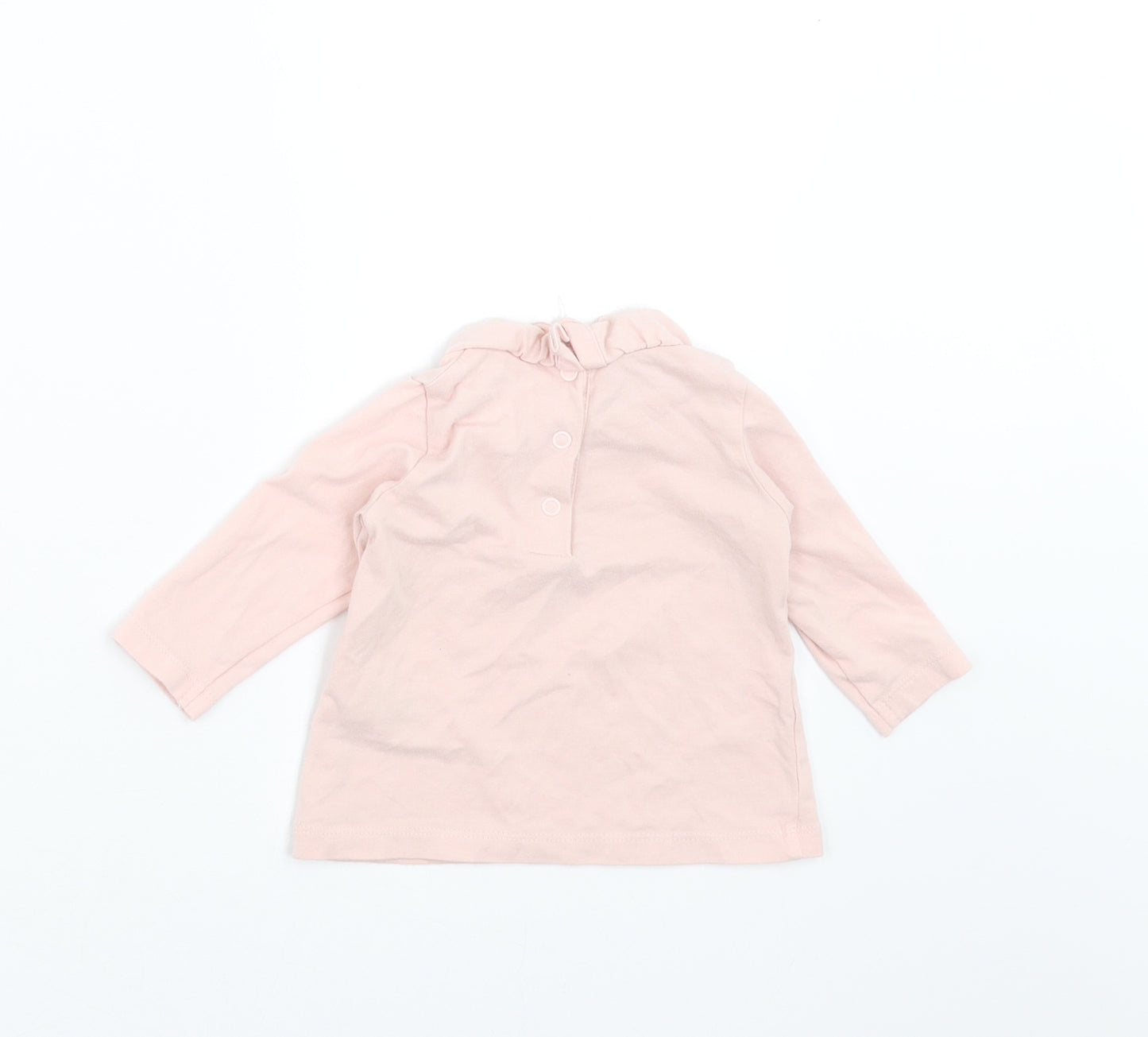 Matalan Girls Pink   Basic T-Shirt Size 0-3 Months  - I really love you