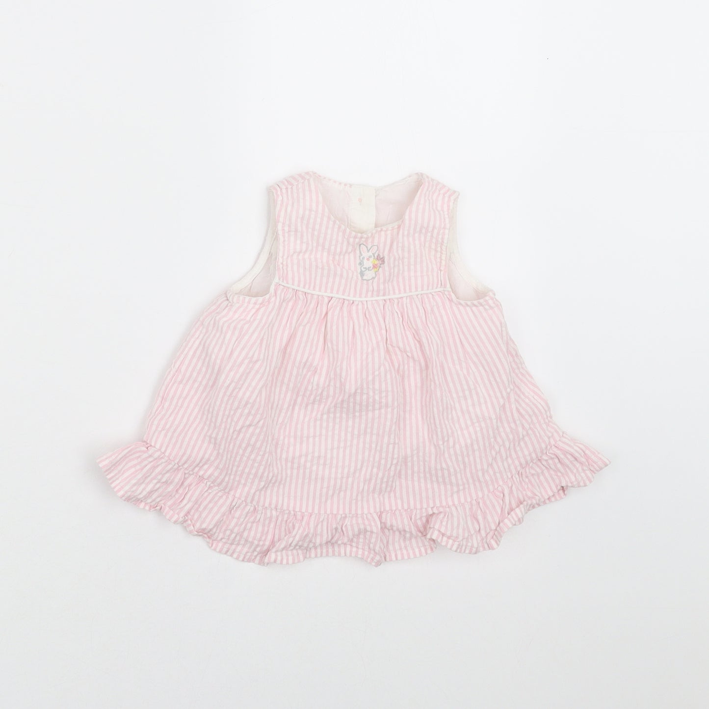 Little Nutmeg Girls Pink Striped  Trapeze & Swing  Size 0-3 Months