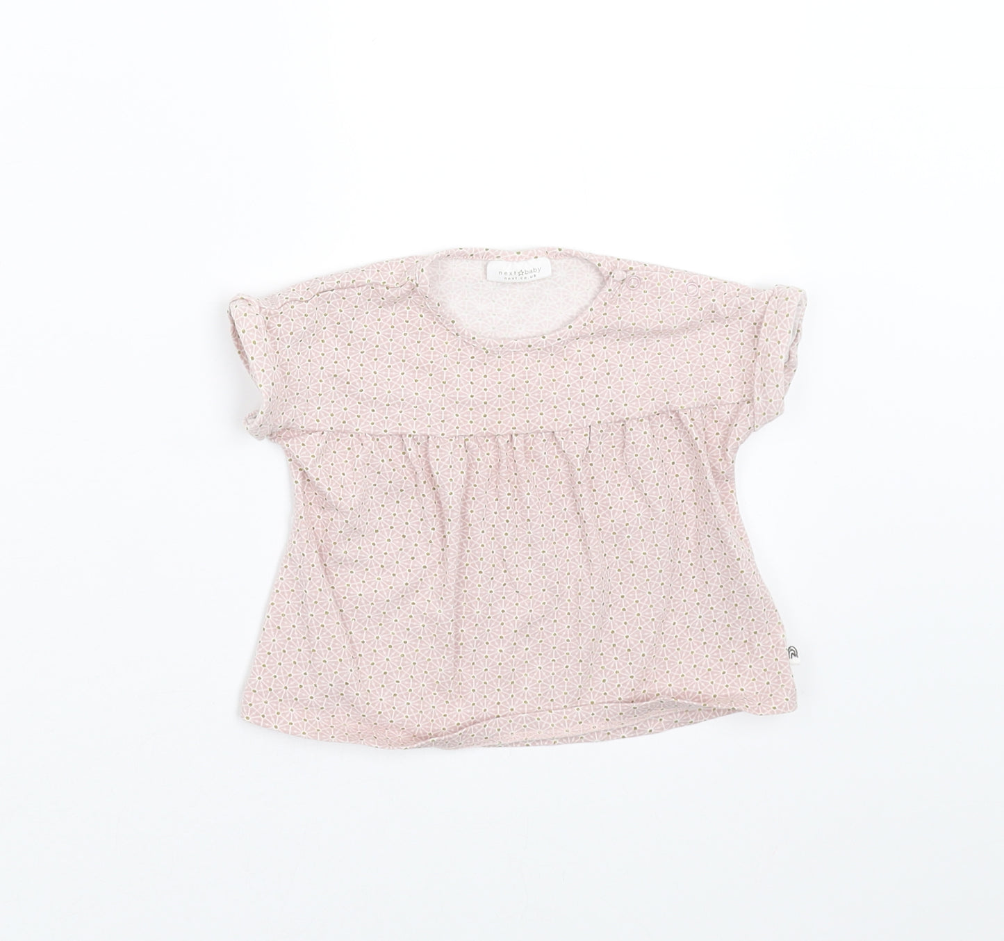 NEXT Girls Purple Geometric  Basic T-Shirt Size 0-3 Months