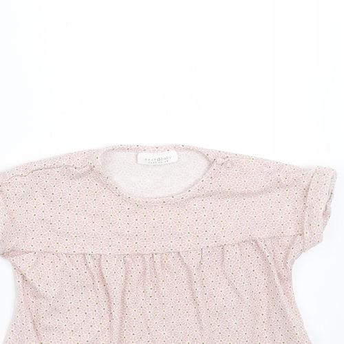 NEXT Girls Purple Geometric  Basic T-Shirt Size 0-3 Months