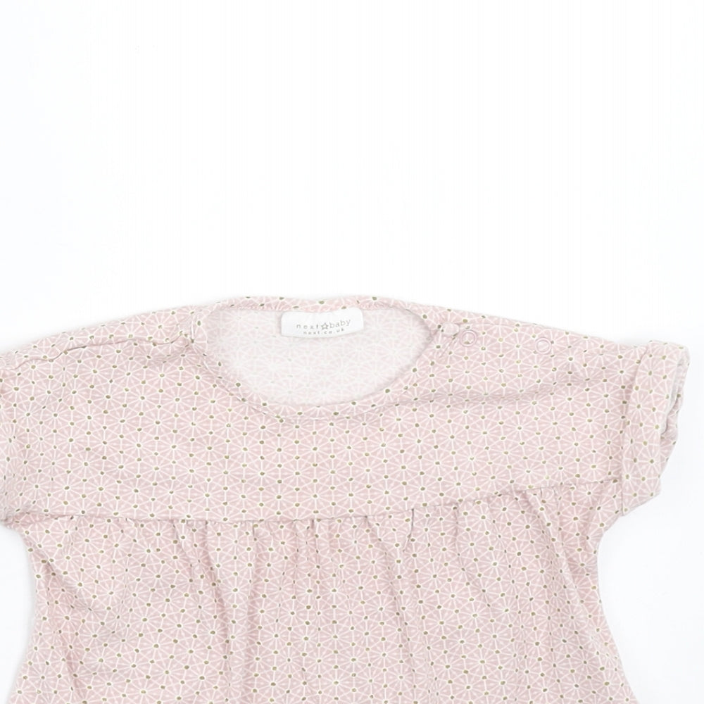 NEXT Girls Purple Geometric  Basic T-Shirt Size 0-3 Months