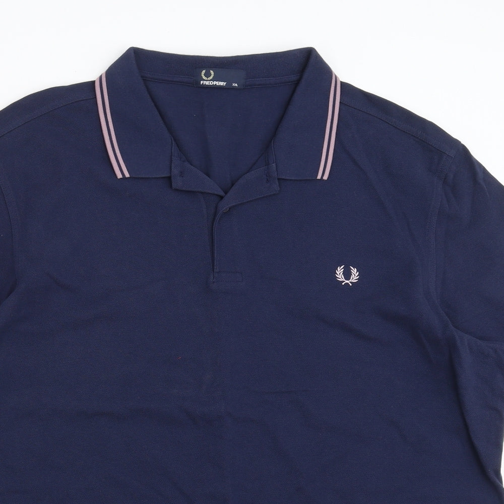 Fred Perry Mens Blue    Polo Size 2XL