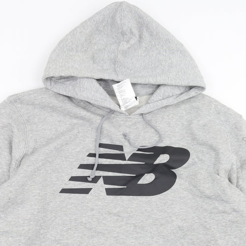New Balance Mens Grey   Pullover Hoodie Size 2XL