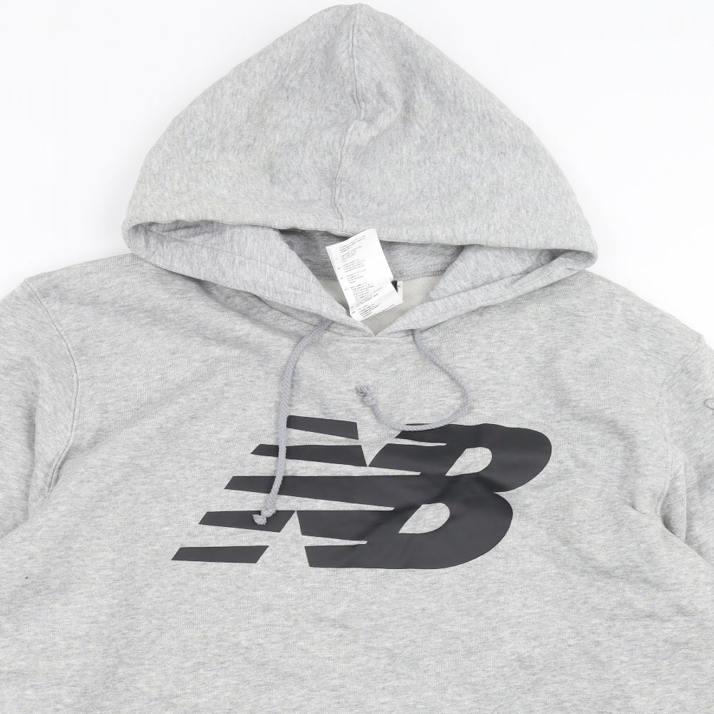 New Balance Mens Grey   Pullover Hoodie Size 2XL