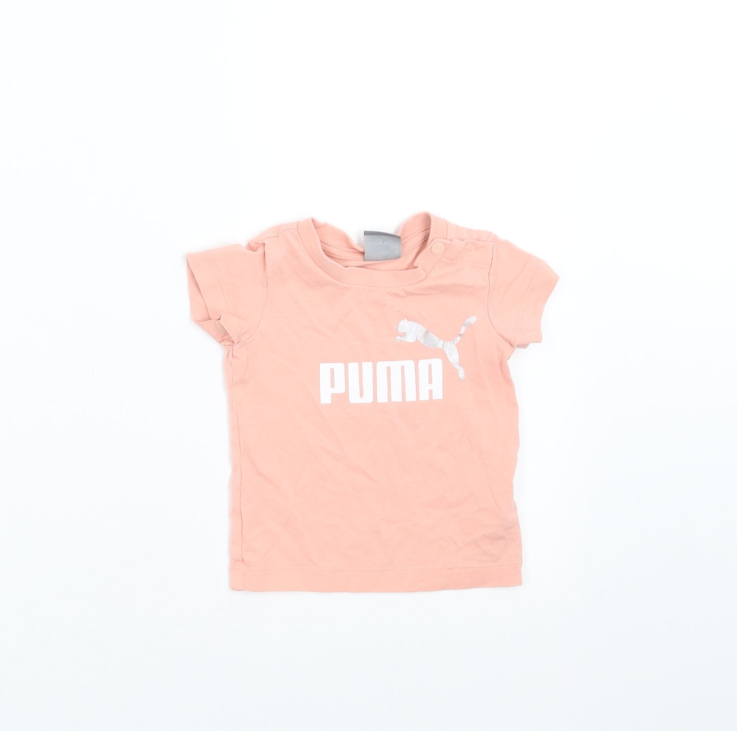 PUMA Girls Pink   Basic T-Shirt Size 3-6 Months  - 2-4 months