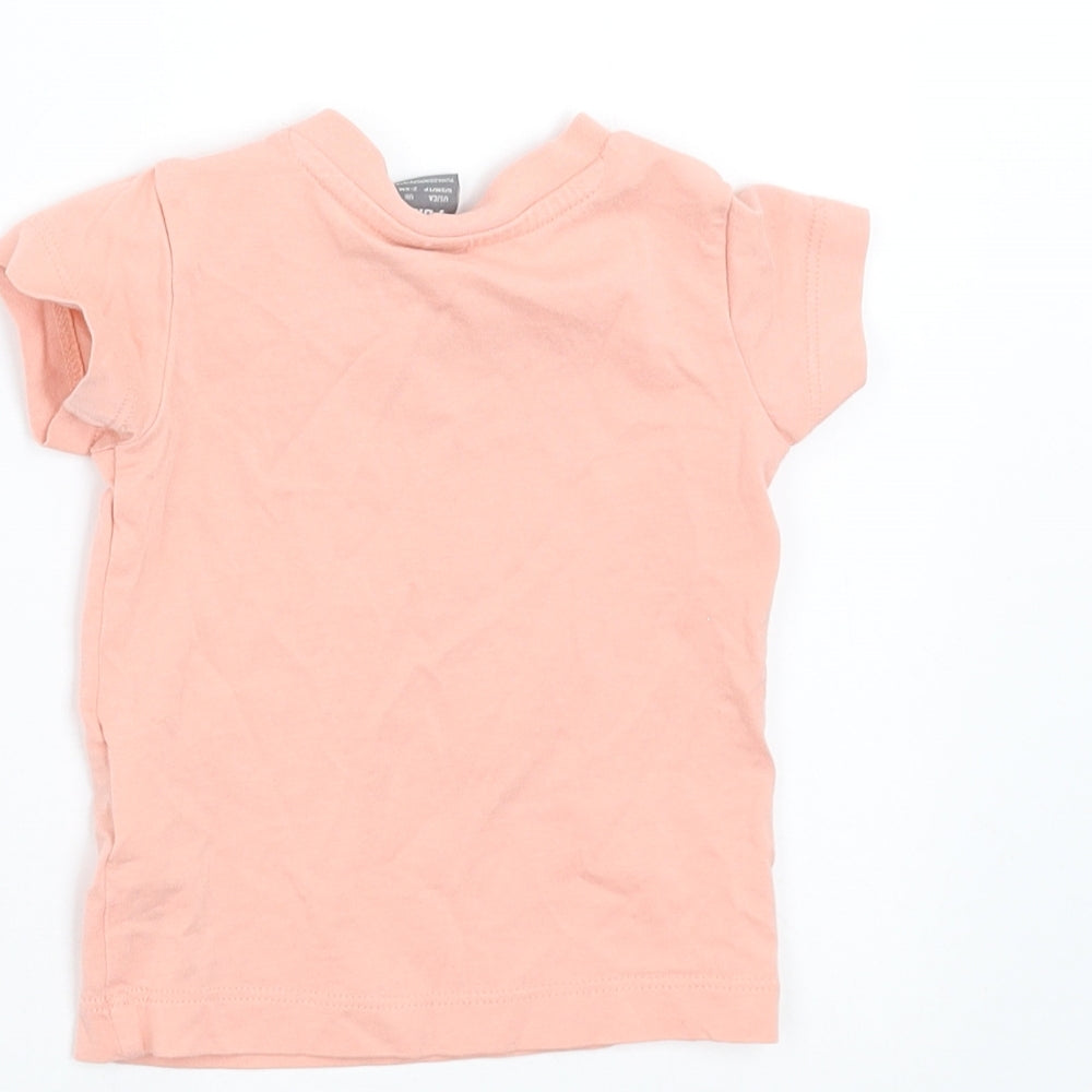 PUMA Girls Pink   Basic T-Shirt Size 3-6 Months  - 2-4 months