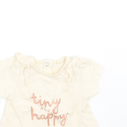 TU Baby Ivory   Basic T-Shirt Size 3-6 Months  - TINY & HAPPY