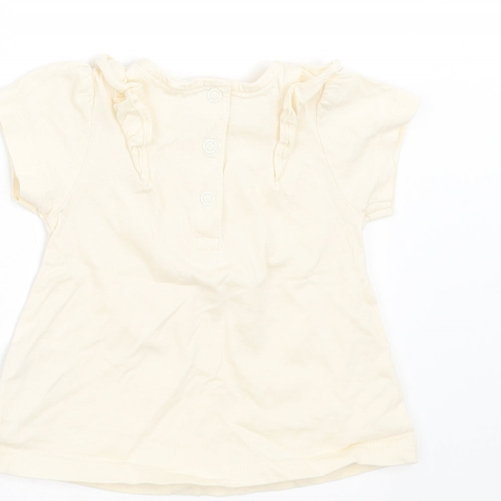 TU Baby Ivory   Basic T-Shirt Size 3-6 Months  - TINY & HAPPY