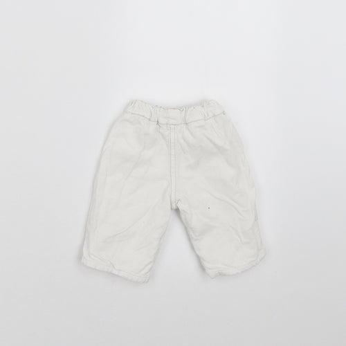 BHS Girls White    Trousers Size Newborn  - Embroidered detail