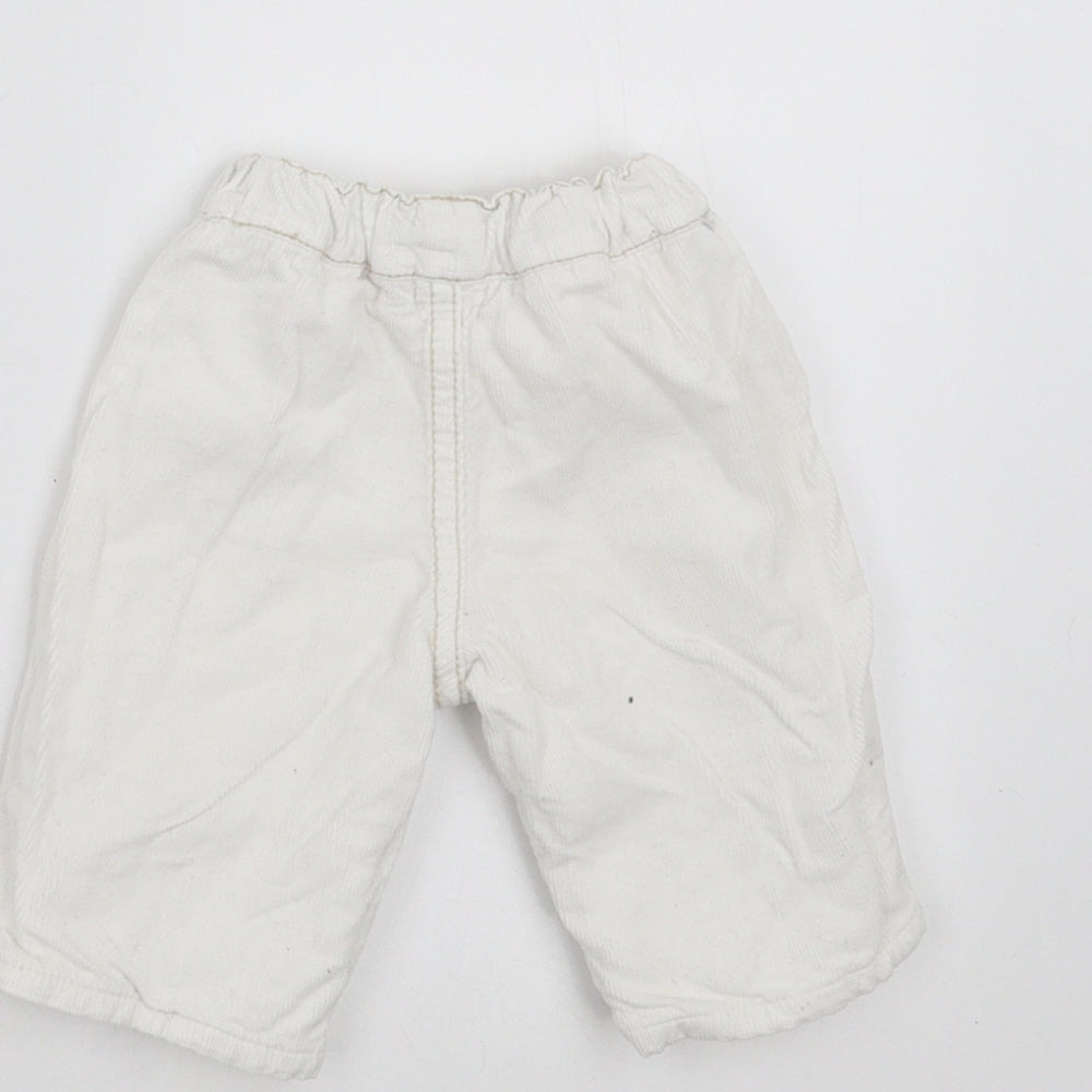 BHS Girls White    Trousers Size Newborn  - Embroidered detail