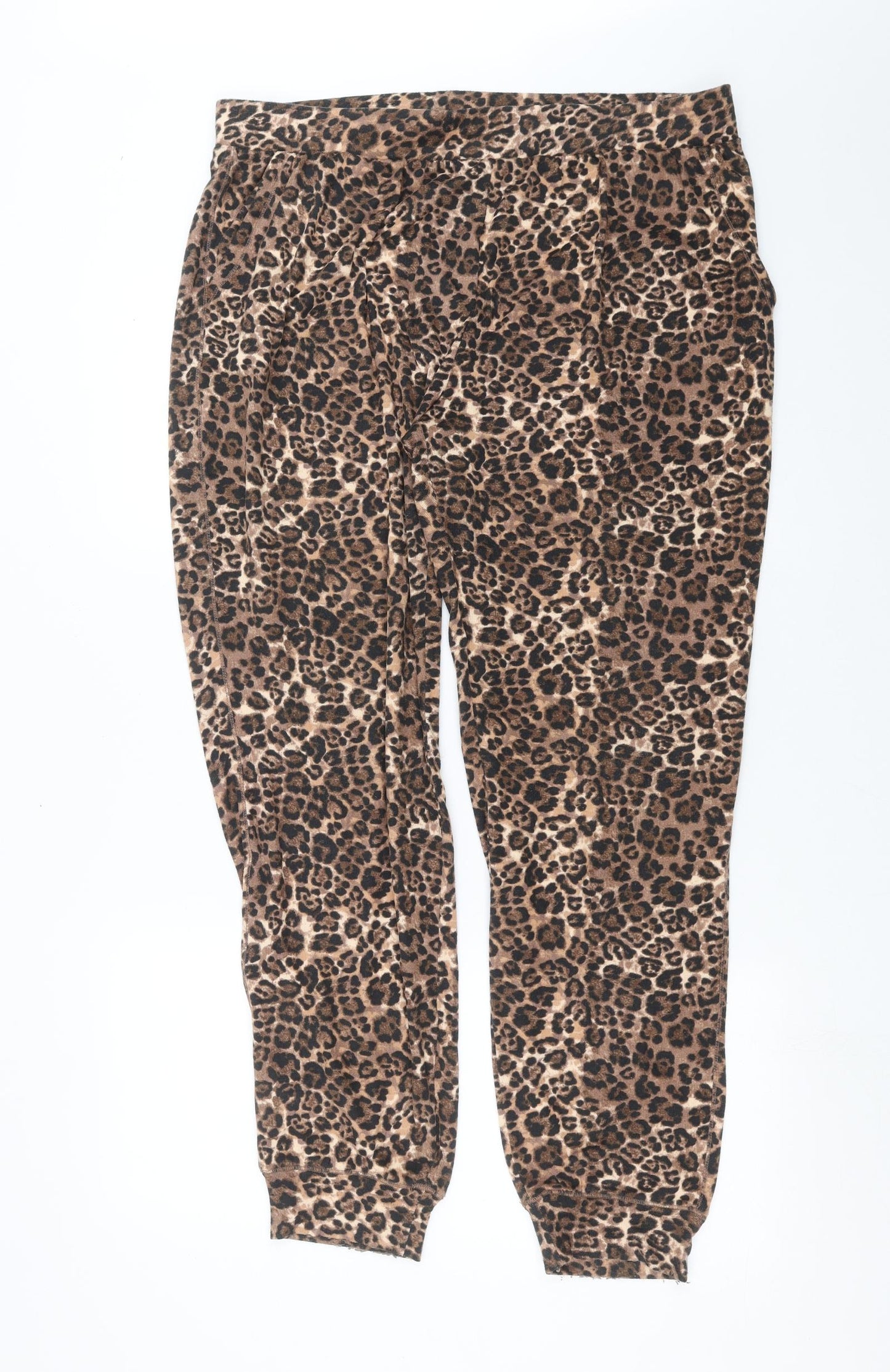 Very Womens Brown Animal Print   Pyjama Pants Size 16