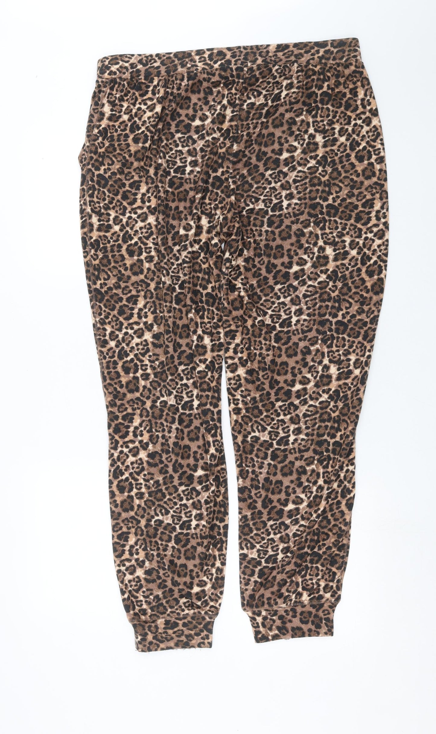 Very Womens Brown Animal Print   Pyjama Pants Size 16
