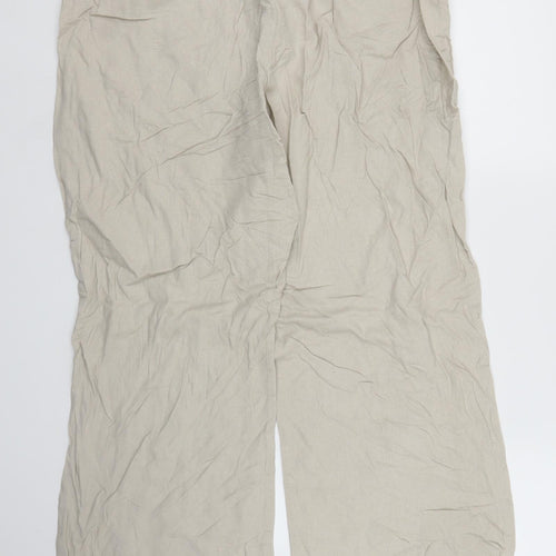 M&S Womens Beige   Trousers  Size 16 L28 in