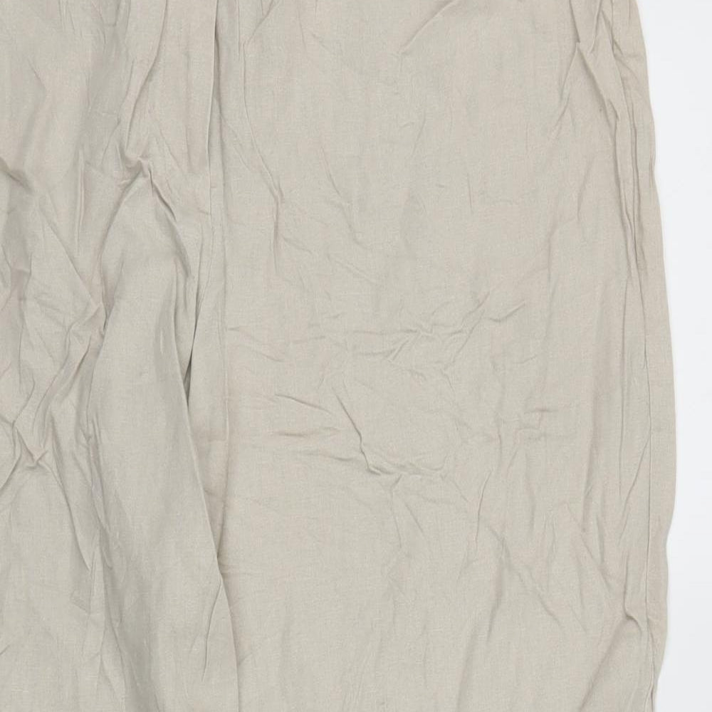 M&S Womens Beige   Trousers  Size 16 L28 in