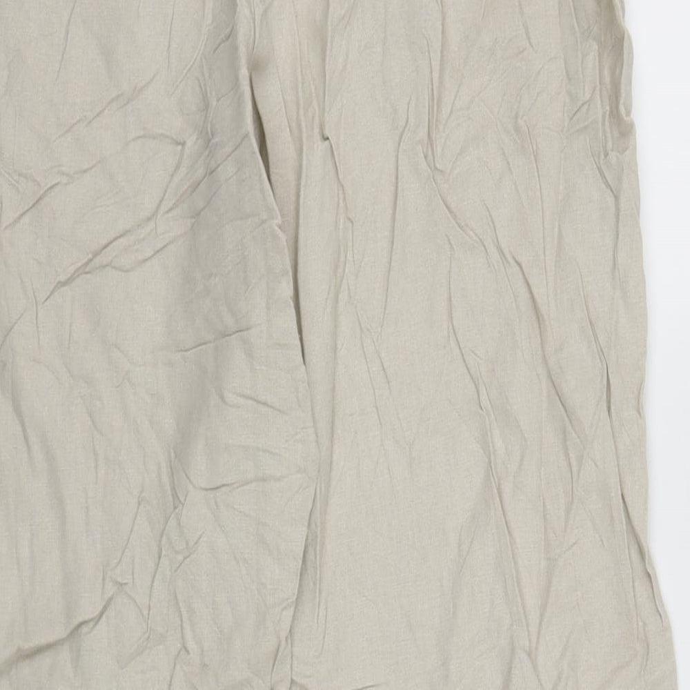 M&S Womens Beige   Trousers  Size 16 L28 in