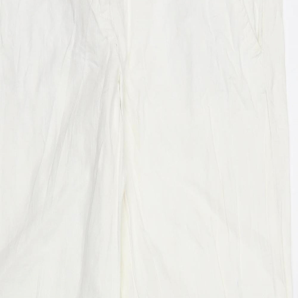 Monsoon Womens White   Trousers  Size 10 L29 in