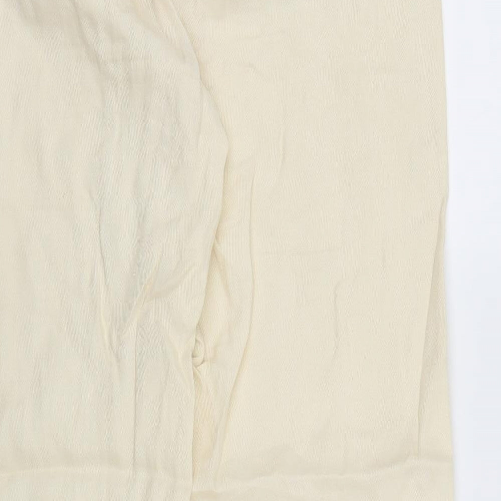 NEXT Womens Ivory Floral  Trousers  Size 12 L28 in