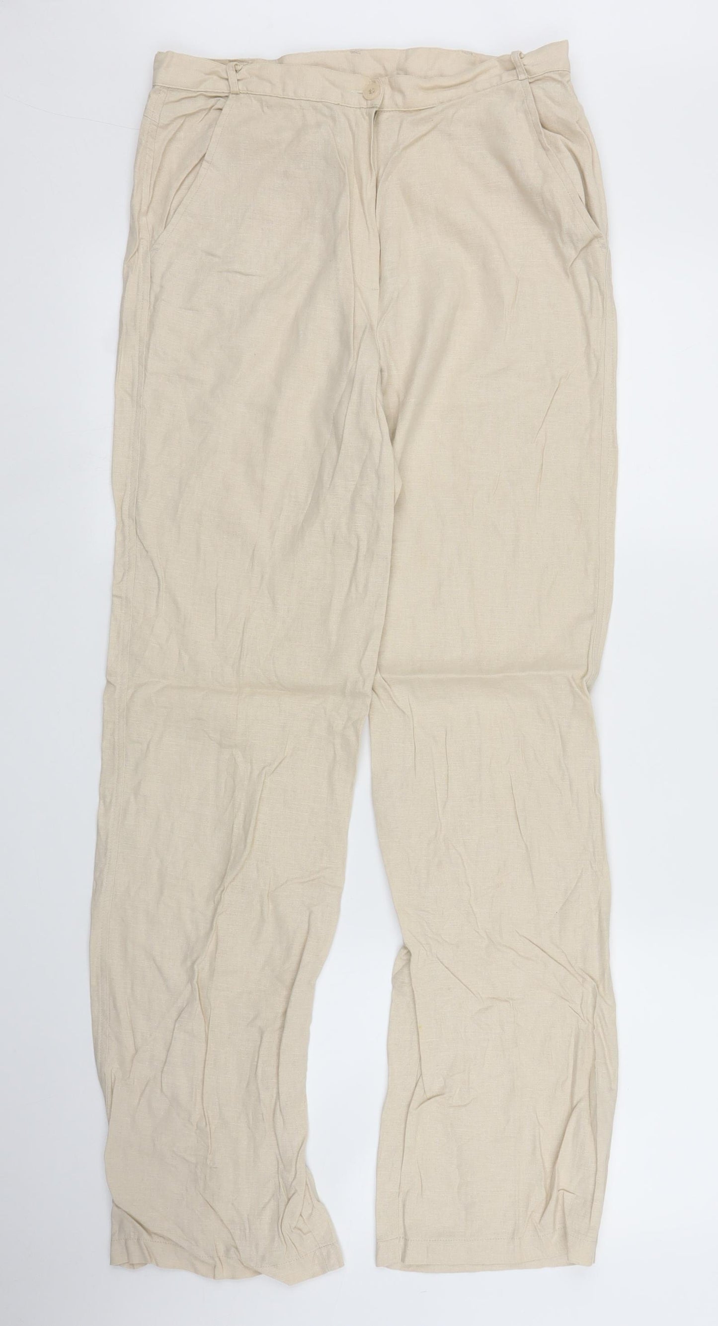 George Womens Beige   Trousers  Size 10 L31 in