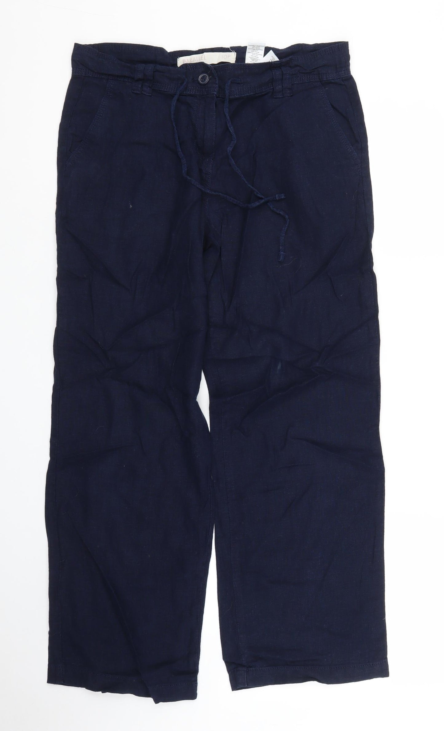 Next Womens Blue   Capri Trousers Size 10 L25 in