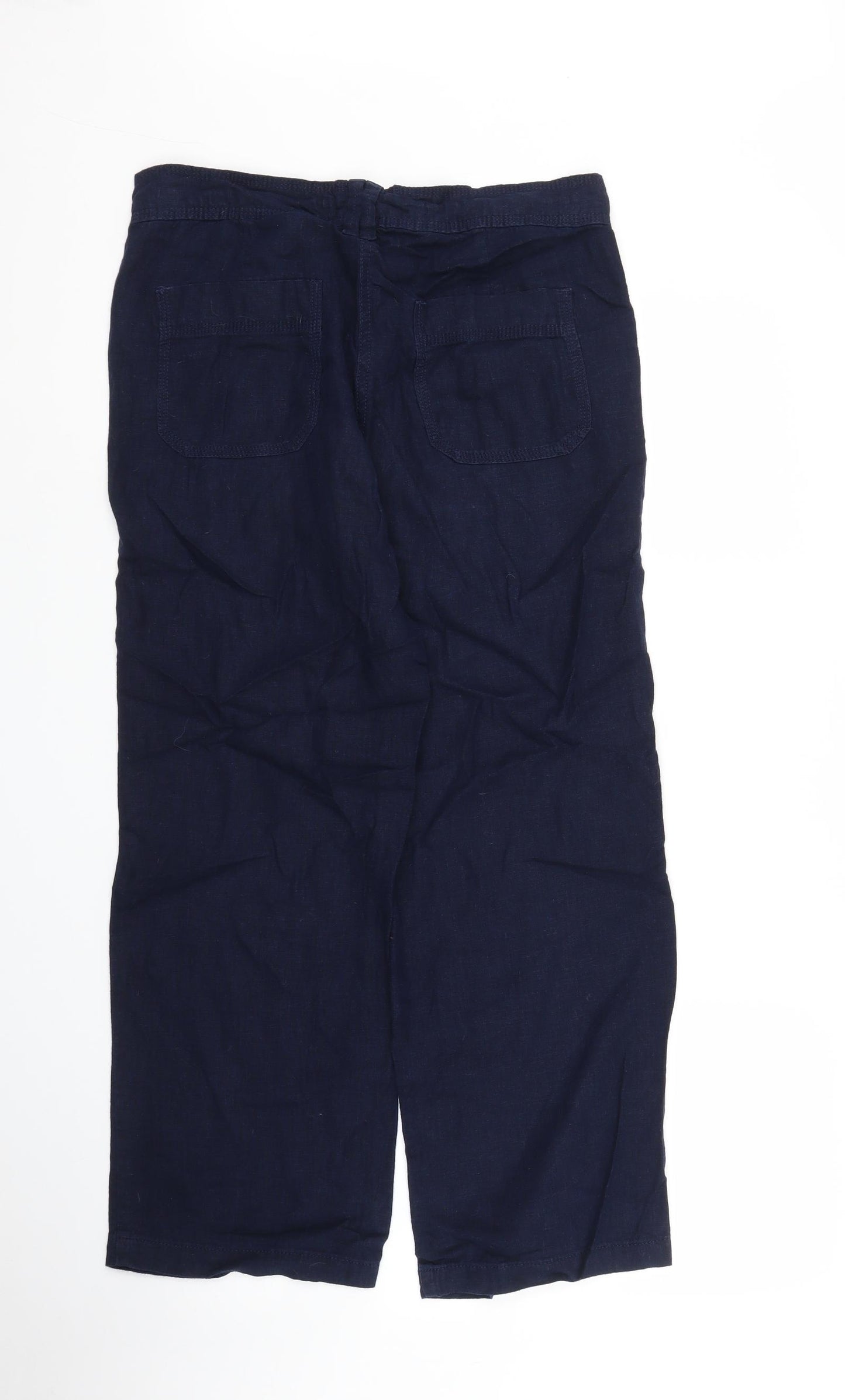 Next Womens Blue   Capri Trousers Size 10 L25 in