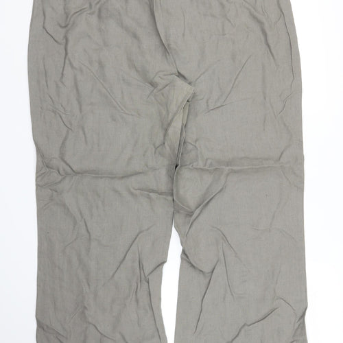 M&S Womens Green   Trousers  Size 18 L28 in
