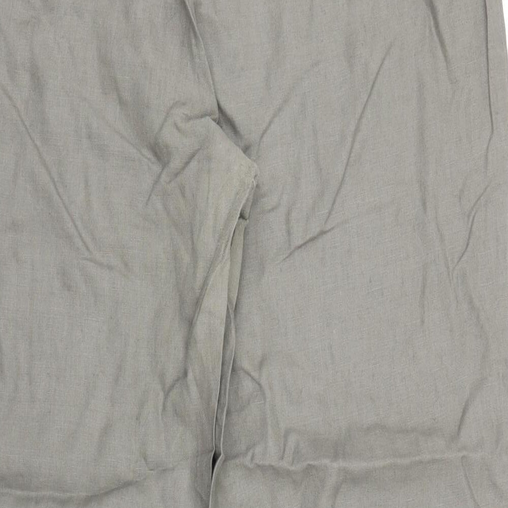 M&S Womens Green   Trousers  Size 18 L28 in
